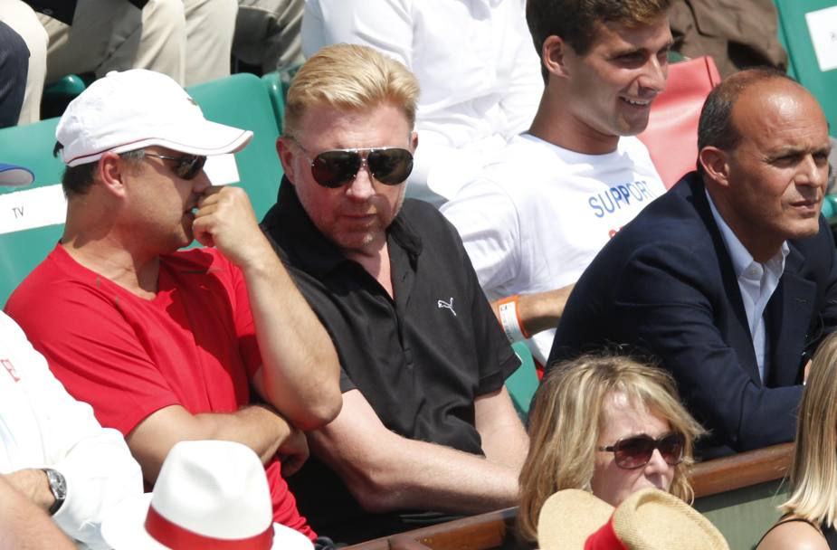 Boris Becker in tribuna. Epa